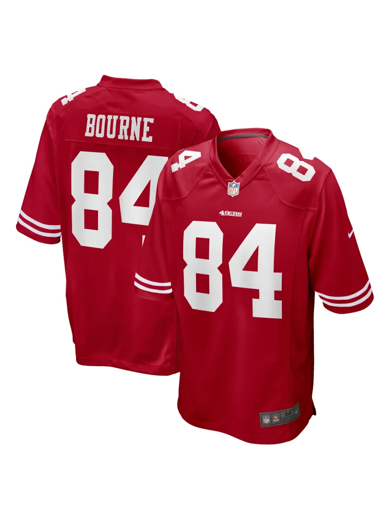Men's San Francisco 49ers Kendrick Bourne Nike Scarlet Team Game Jersey