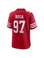 Men's San Francisco 49ers Nick Bosa Nike Scarlet Team Game Jersey