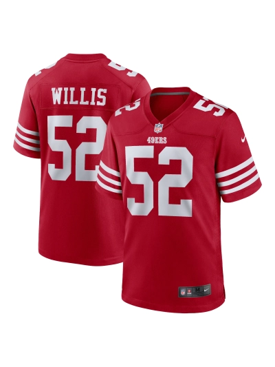 Men's San Francisco 49ers Patrick Willis Nike Scarlet Retired Player Game Jersey 01