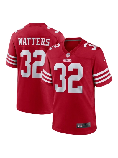 Men's San Francisco 49ers Ricky Watters Nike Scarlet Retired Player Game Jersey 01