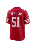 Men's San Francisco 49ers Robert Beal Jr Nike Scarlet Game Jersey