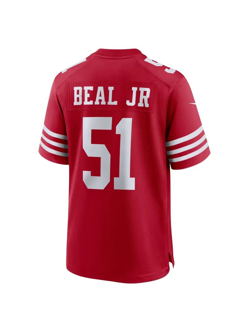 Men's San Francisco 49ers Robert Beal Jr Nike Scarlet Game Jersey