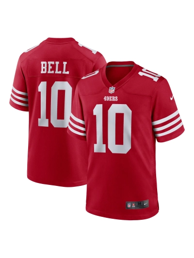 Men's San Francisco 49ers Ronnie Bell Nike Scarlet Team Game Jersey 01