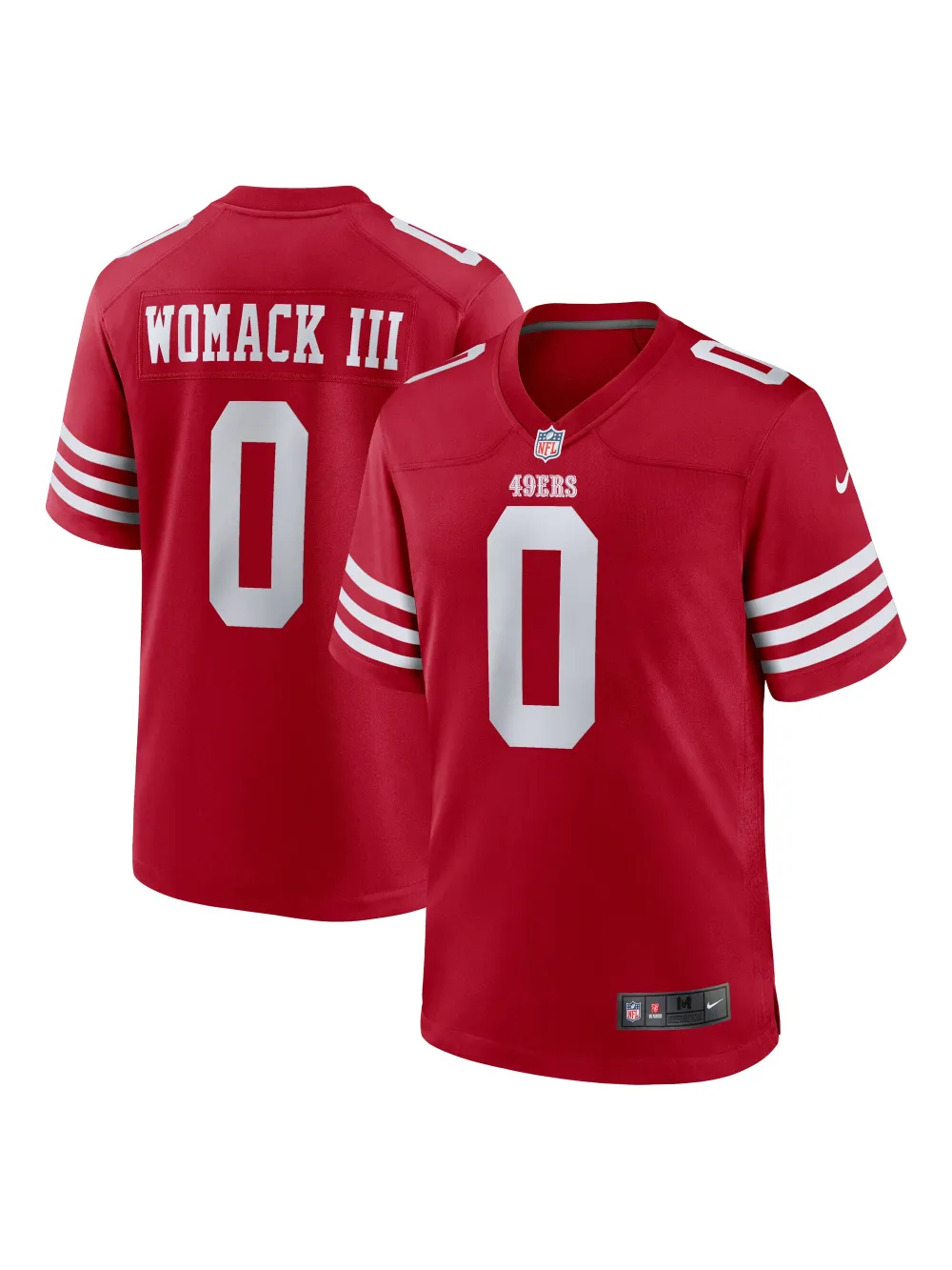 Men's San Francisco 49ers Samuel Womack III Nike Scarlet Game Jersey