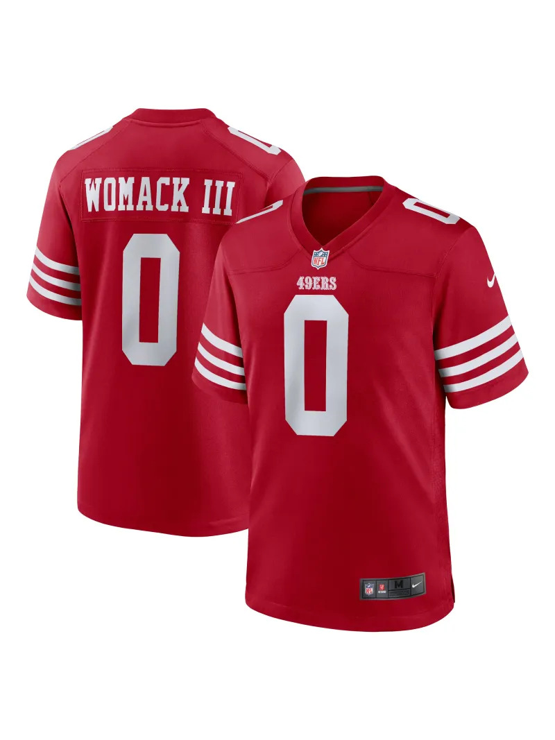 Men's San Francisco 49ers Samuel Womack III Nike Scarlet Game Jersey