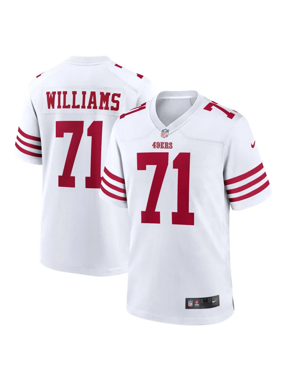 Men's San Francisco 49ers Trent Williams Nike White Player Game Jersey