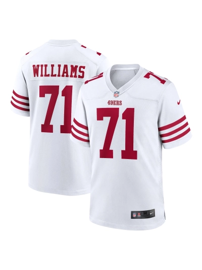 Men's San Francisco 49ers Trent Williams Nike White Player Game Jersey 01