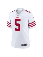 Men's San Francisco 49ers Trey Lance Nike White Player Game Jersey