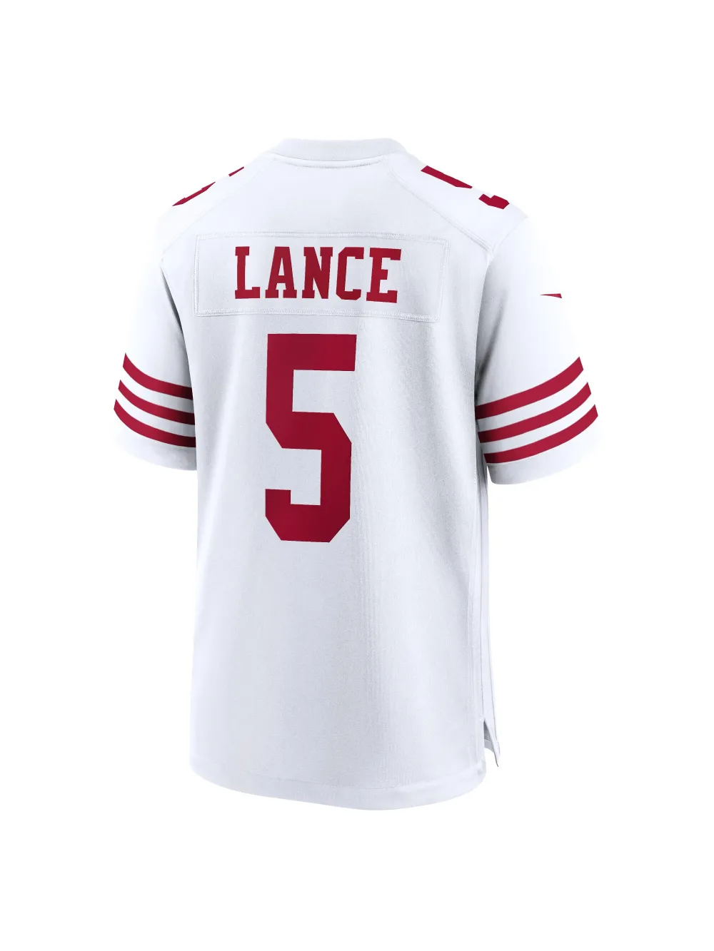 Men's San Francisco 49ers Trey Lance Nike White Player Game Jersey