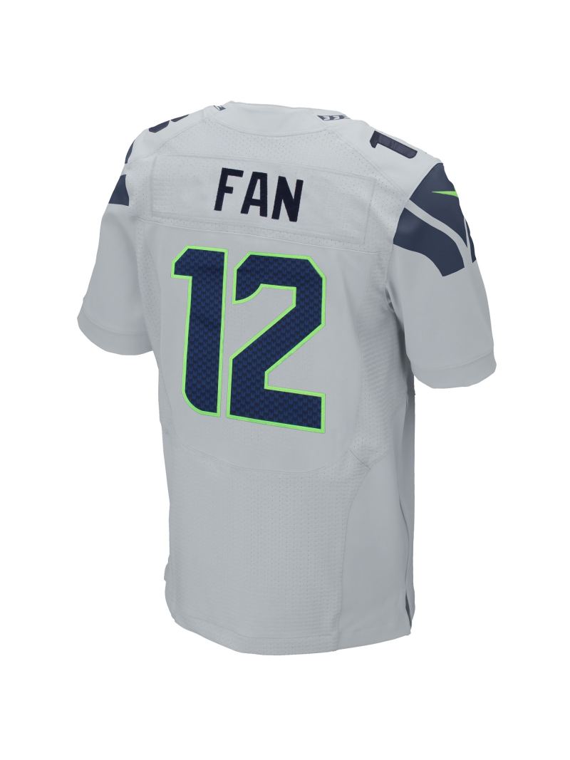 Men's Seattle Seahawks 12s Nike Gray Elite Jersey