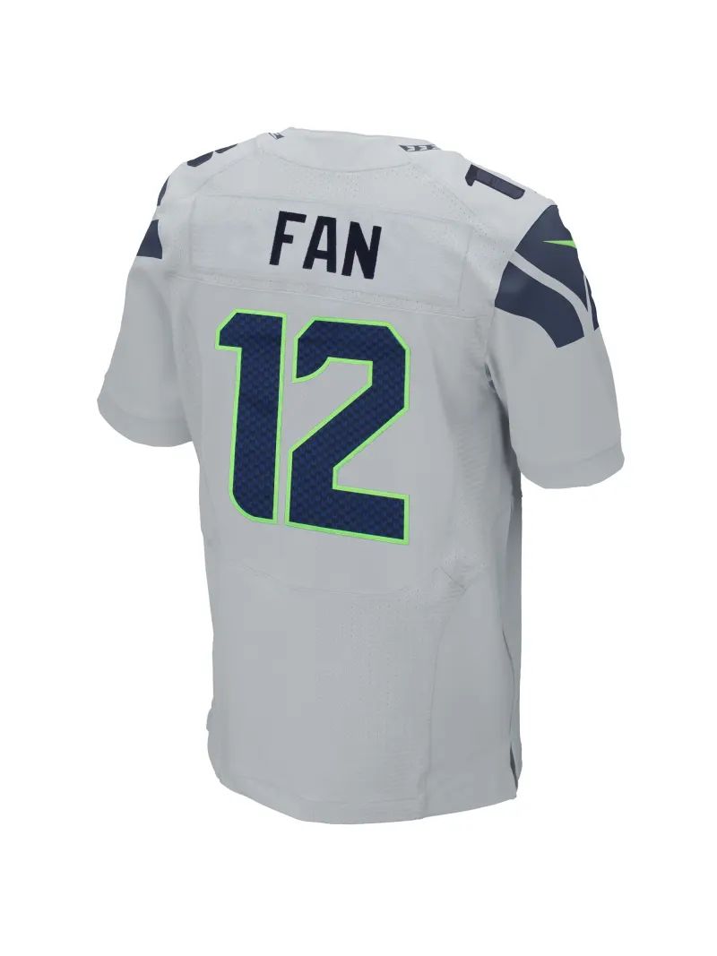 Men's Seattle Seahawks 12s Nike Gray Elite Jersey