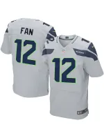 Men's Seattle Seahawks 12s Nike Gray Elite Jersey