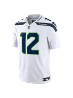 Men's Seattle Seahawks 12s Nike White Elite Jersey