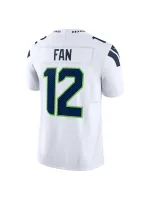 Men's Seattle Seahawks 12s Nike White Elite Jersey
