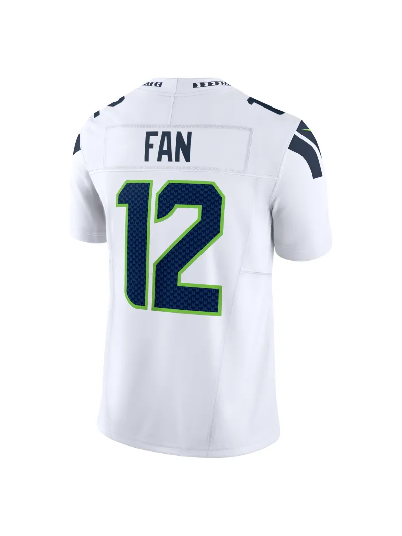 Men's Seattle Seahawks 12s Nike White Elite Jersey