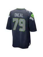 Men's Seattle Seahawks Raiqwon O'Neal Nike College Navy Team Game Jersey