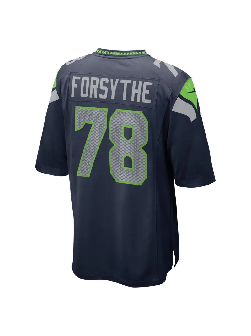 Men's Seattle Seahawks Stone Forsythe Nike College Navy Game Jersey