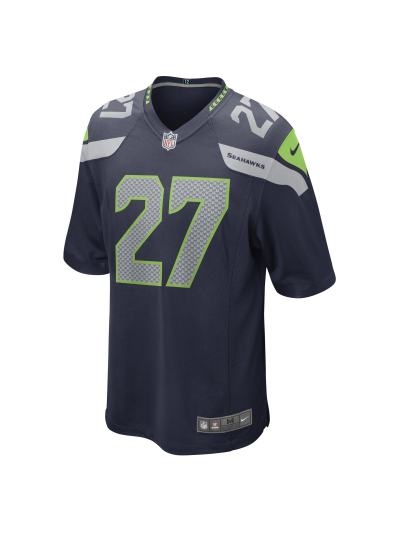 Men's Seattle Seahawks Tariq Woolen Nike College Navy Game Player Jersey 02
