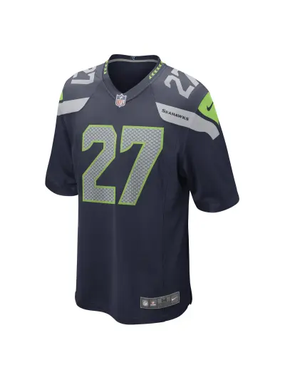 Men's Seattle Seahawks Tariq Woolen Nike College Navy Game Player Jersey 02