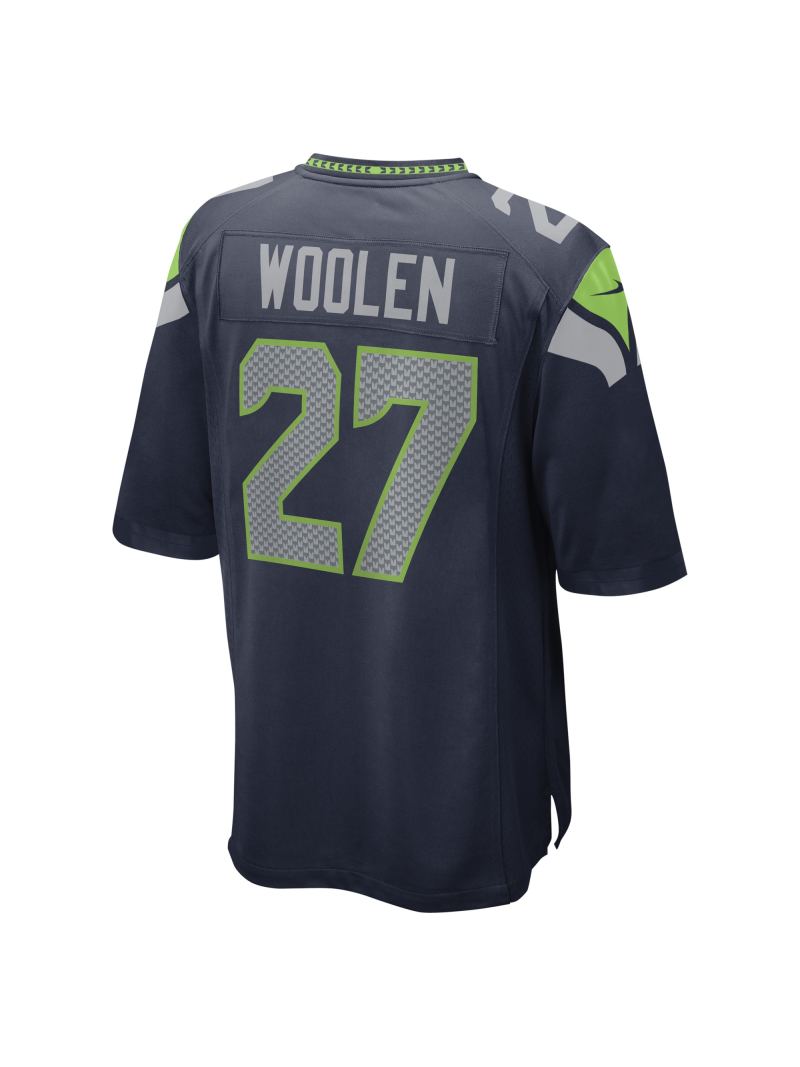 Men's Seattle Seahawks Tariq Woolen Nike College Navy Game Player Jersey