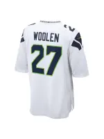 Men's Seattle Seahawks Tariq Woolen Nike White Game Player Jersey