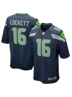 Men's Seattle Seahawks Tyler Lockett Nike College Navy Game Jersey
