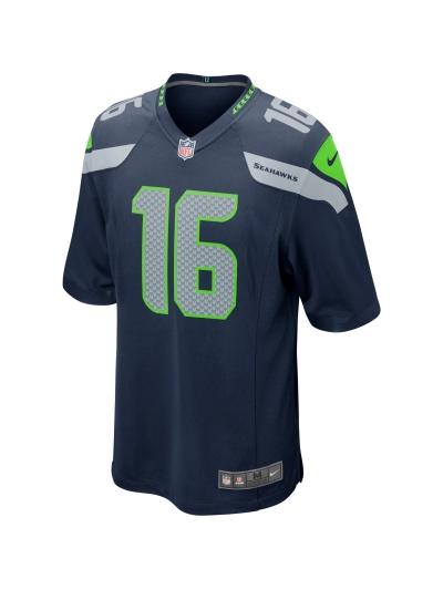 Men's Seattle Seahawks Tyler Lockett Nike College Navy Game Jersey 02