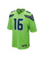 Men's Seattle Seahawks Tyler Lockett Nike Neon Green Game Jersey