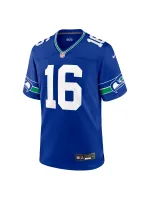 Men's Seattle Seahawks Tyler Lockett Nike Royal Throwback Player Game Jersey