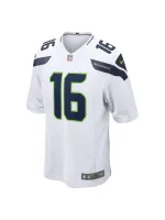 Men's Seattle Seahawks Tyler Lockett Nike White Game Jersey
