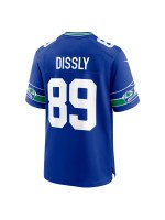 Men's Seattle Seahawks Will Dissly Nike Royal Throwback Player Game Jerse