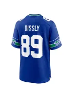 Men's Seattle Seahawks Will Dissly Nike Royal Throwback Player Game Jerse