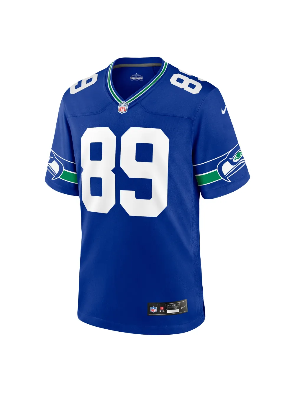 Men's Seattle Seahawks Will Dissly Nike Royal Throwback Player Game Jerse