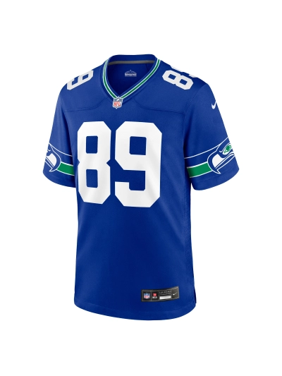 Men's Seattle Seahawks Will Dissly Nike Royal Throwback Player Game Jerse 02