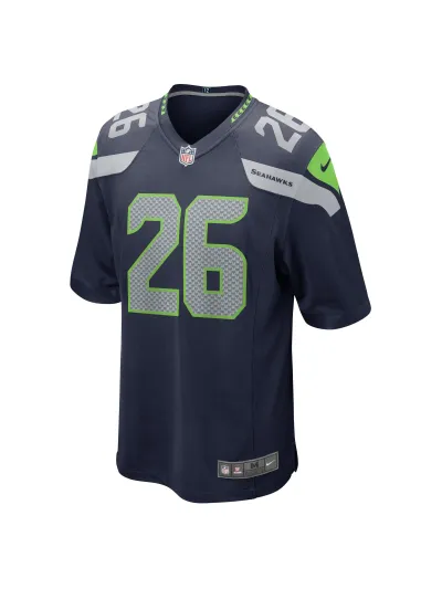 Men's Seattle Seahawks Zach Charbonnet Nike College Navy Game Jersey 02