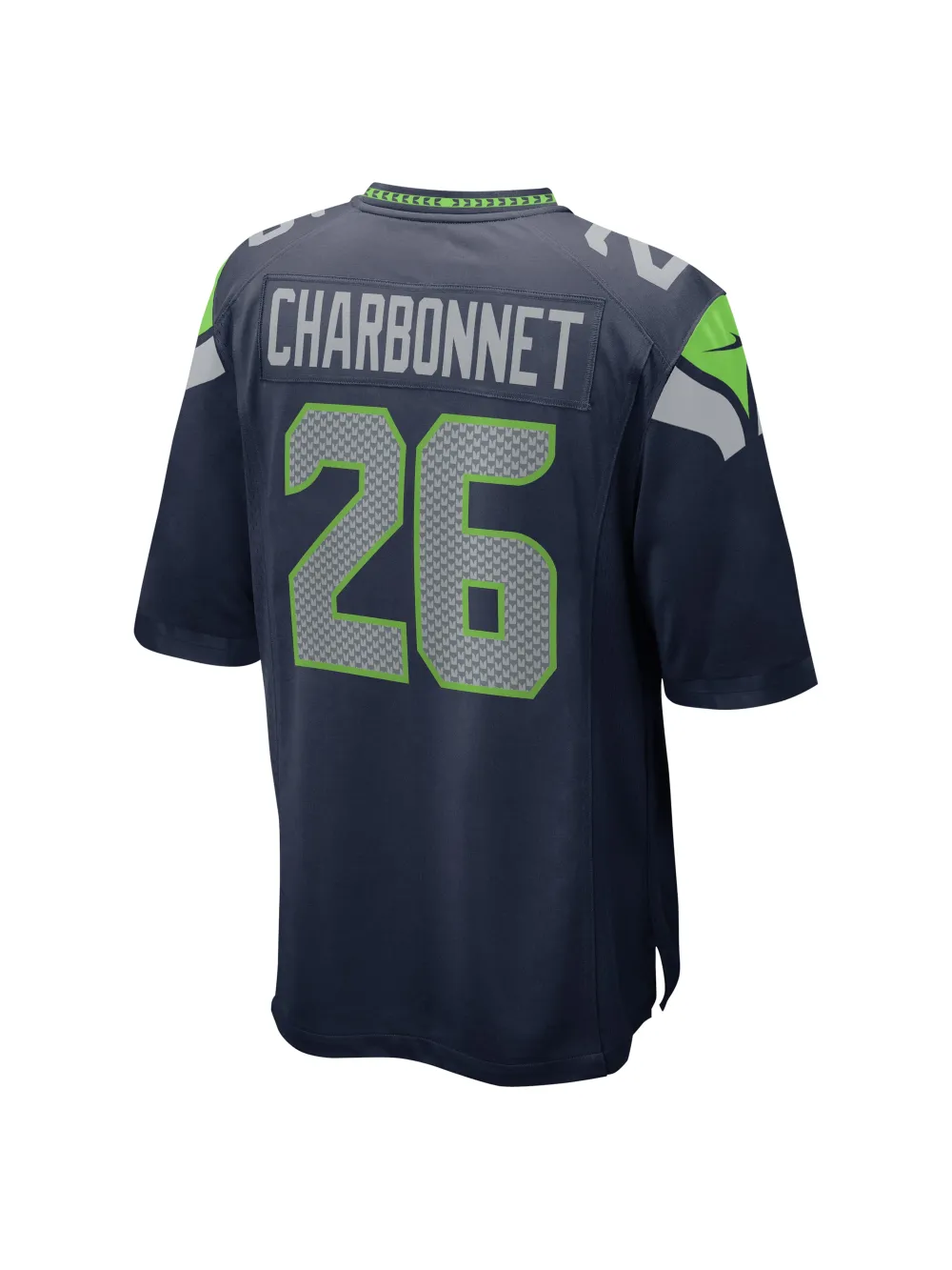 Men's Seattle Seahawks Zach Charbonnet Nike College Navy Game Jersey