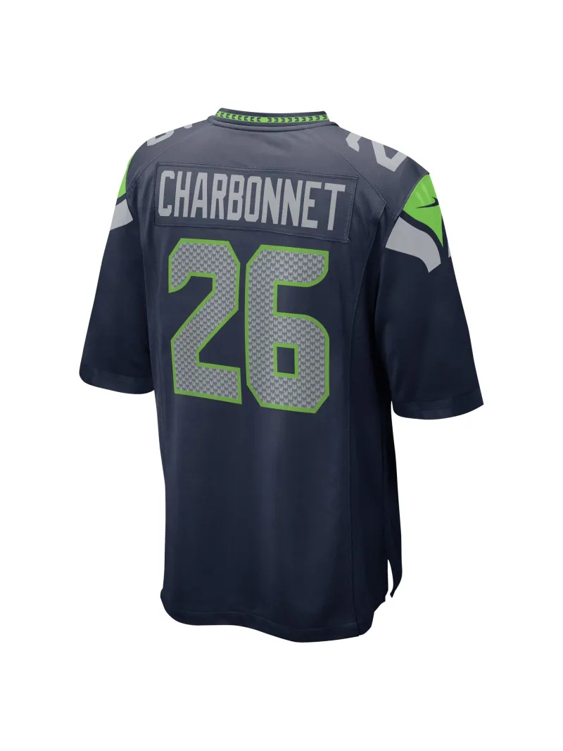 Men's Seattle Seahawks Zach Charbonnet Nike College Navy Game Jersey