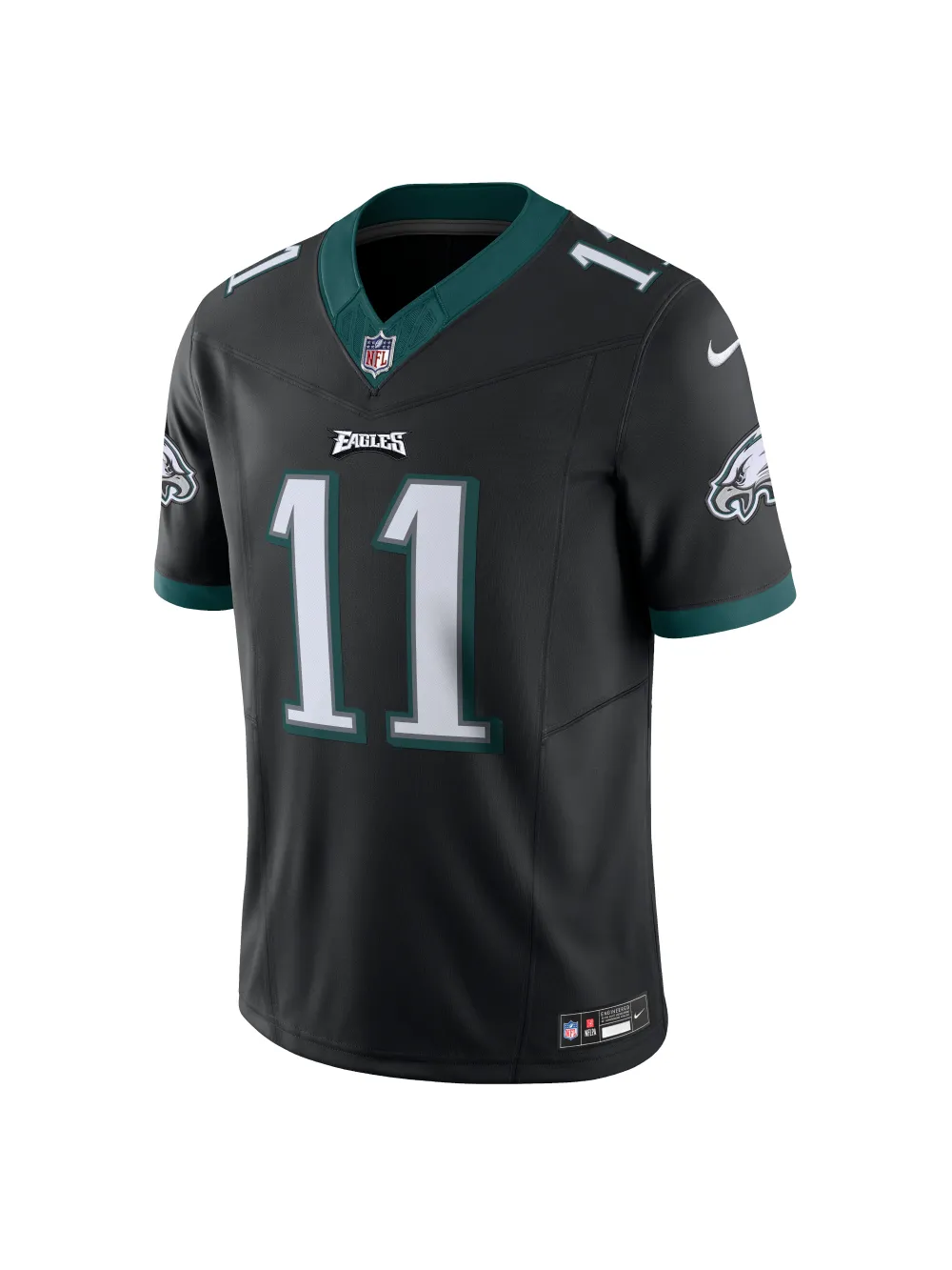Men's Philadelphia Eagles A.J. Brown Nike Black Vapor F.U.S.E. Limited Jersey