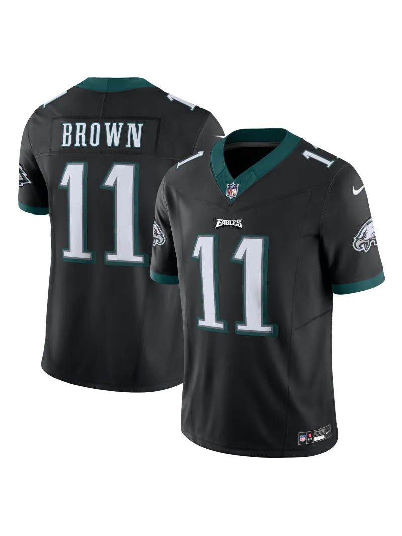 Men's Philadelphia Eagles A.J. Brown Nike Black Vapor F.U.S.E. Limited Jersey