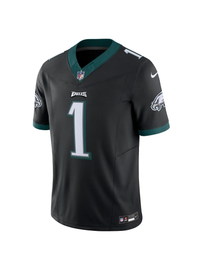 Men's Philadelphia Eagles Jalen Hurts Nike Black Vapor F.U.S.E. Limited Jersey 02