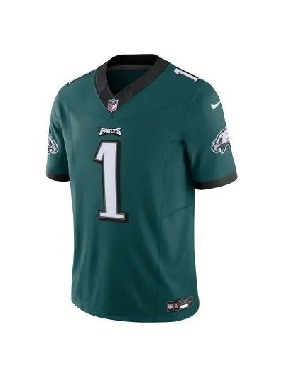 Men's Philadelphia Eagles Jalen Hurts Nike Green Vapor F.U.S.E. Limited Jersey 02