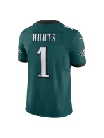 Men's Philadelphia Eagles Jalen Hurts Nike Green Vapor F.U.S.E. Limited Jersey