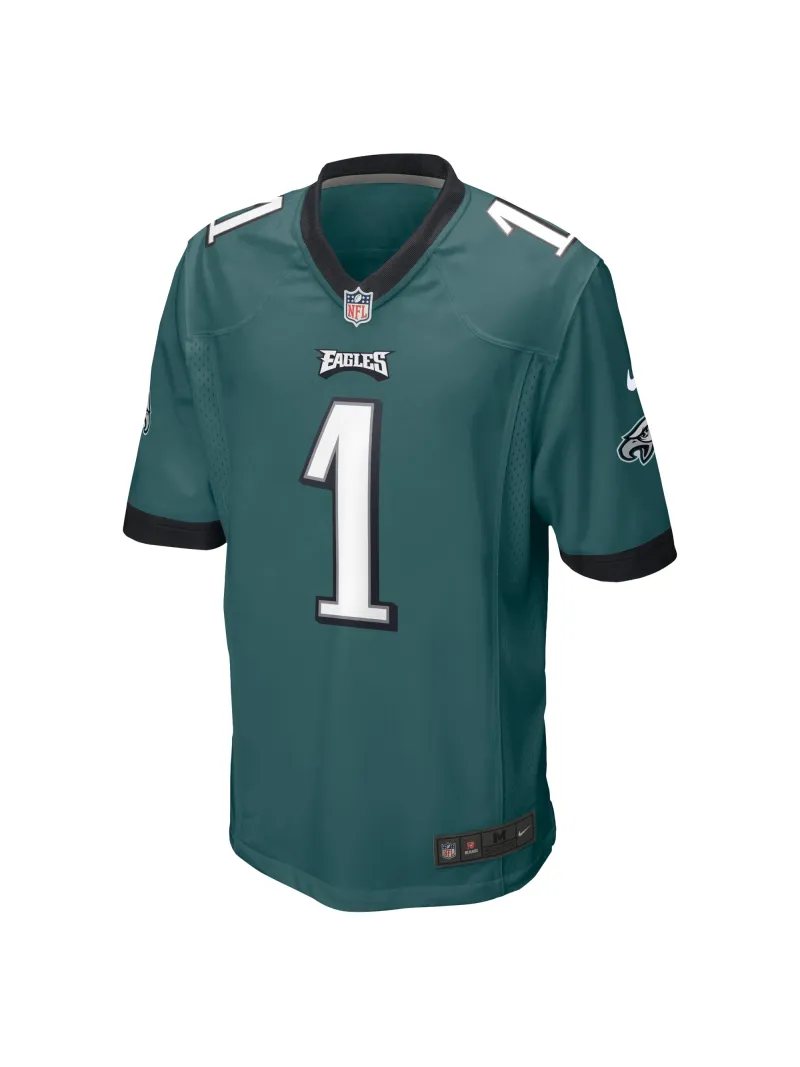 Men's Philadelphia Eagles Jalen Hurts Nike Midnight Green Team Game Jersey