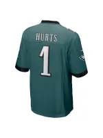 Men's Philadelphia Eagles Jalen Hurts Nike Midnight Green Team Game Jersey
