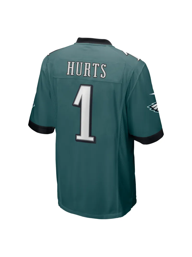 Men's Philadelphia Eagles Jalen Hurts Nike Midnight Green Team Game Jersey