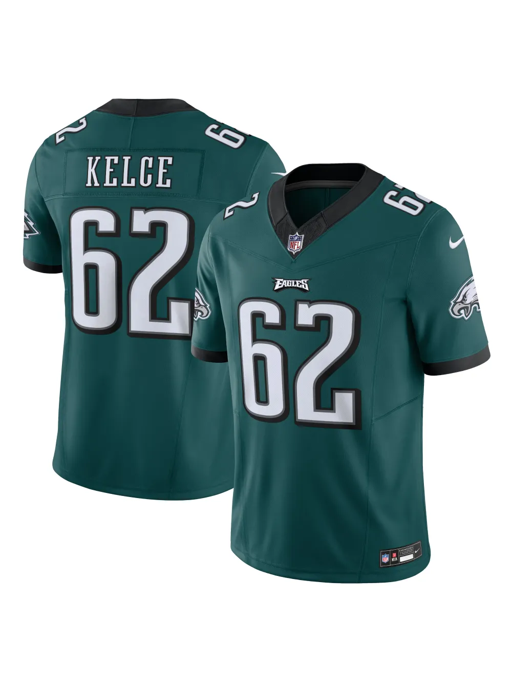 Men's Philadelphia Eagles Jason Kelce Nike Midnight Green Vapor F.U.S.E. Limited Jersey