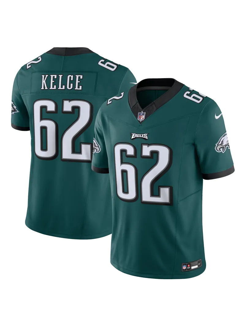 Men's Philadelphia Eagles Jason Kelce Nike Midnight Green Vapor F.U.S.E. Limited Jersey