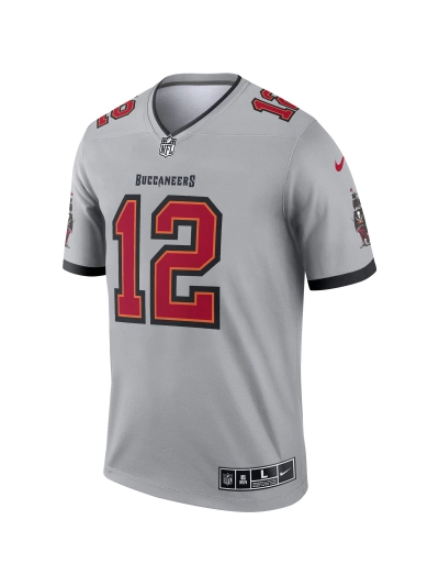 Men's Tampa Bay Buccaneers Tom Brady Nike Gray Inverted Legend Jersey 02