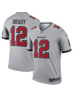 Men's Tampa Bay Buccaneers Tom Brady Nike Gray Inverted Legend Jersey