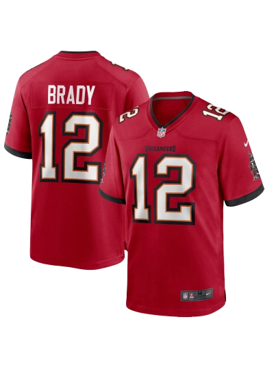 Men's Tampa Bay Buccaneers Tom Brady Nike Red Game Jersey 01